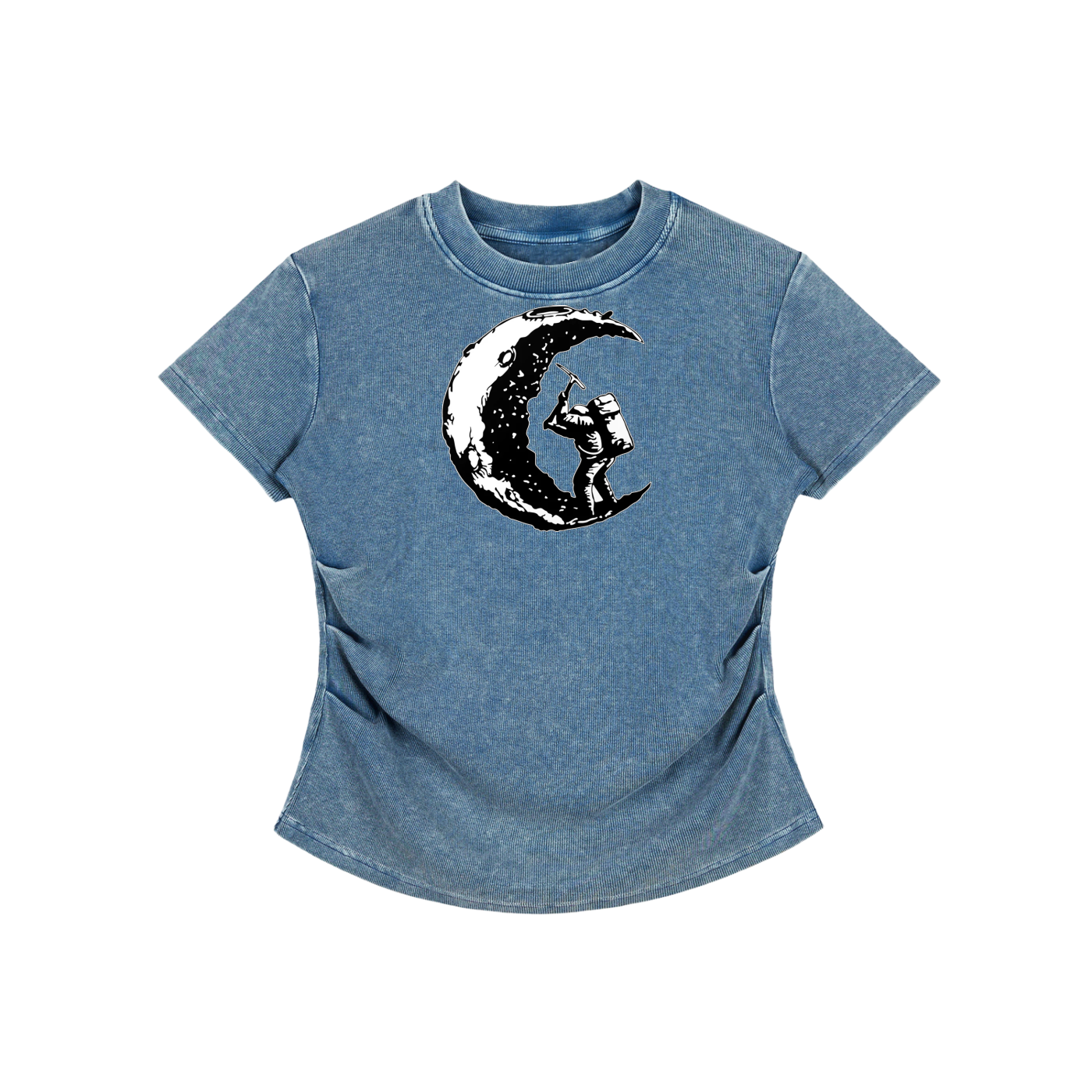 Divine Vintage Washed Bodycon Cotton T-Shirt