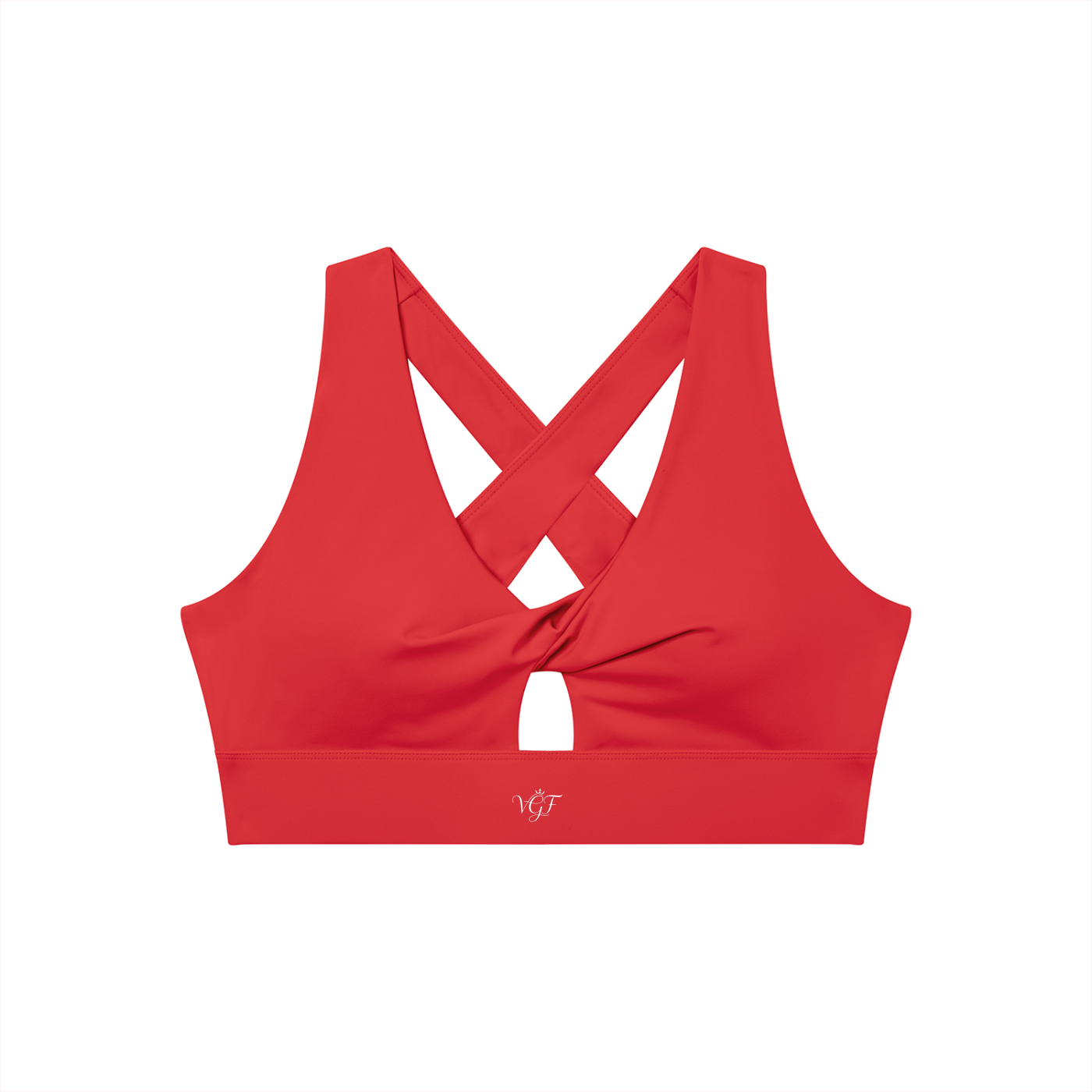 Divine Women's Twist Front V-Neck Sports Bra