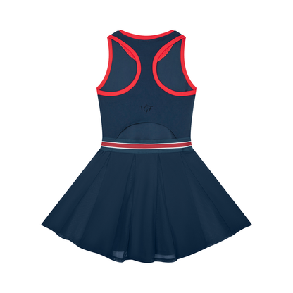 Vina Color Block A-Line Sleeveless Dress