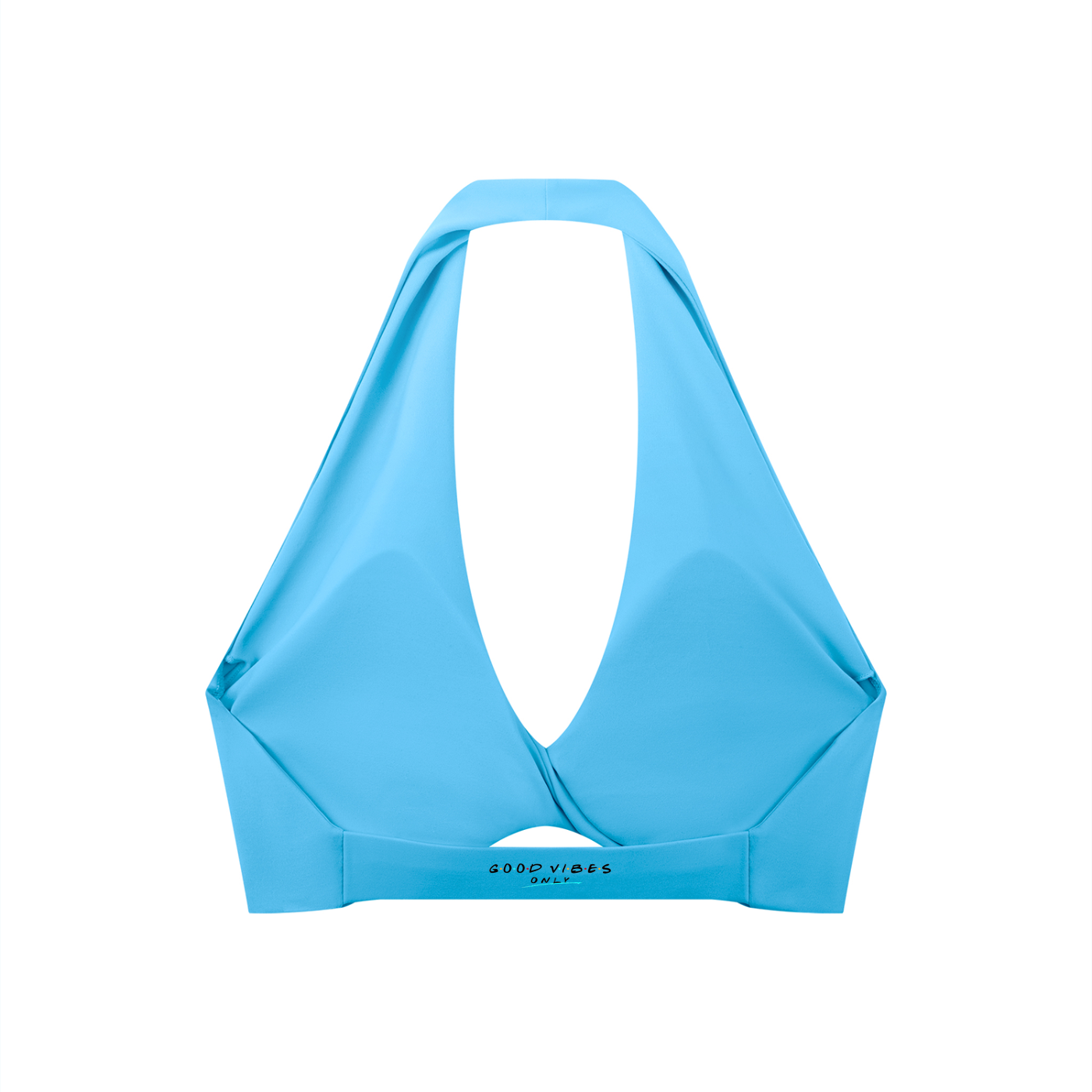 Divine Women's Pleated Halter Sports Bra