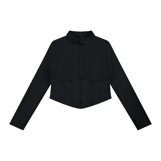 Divine Women's Slim Fit Full-Zip Yoga Jacket