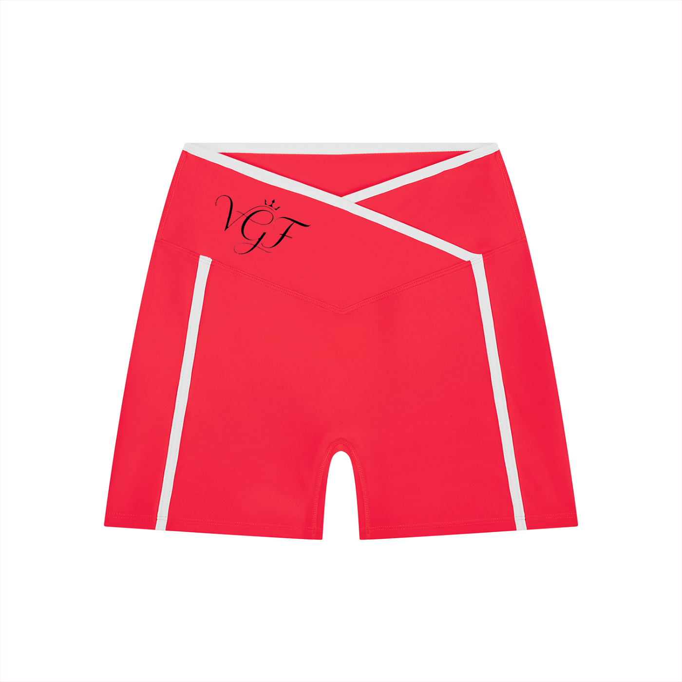 Vina Women's High-Rise Color Block Yoga Short Vital glow fit