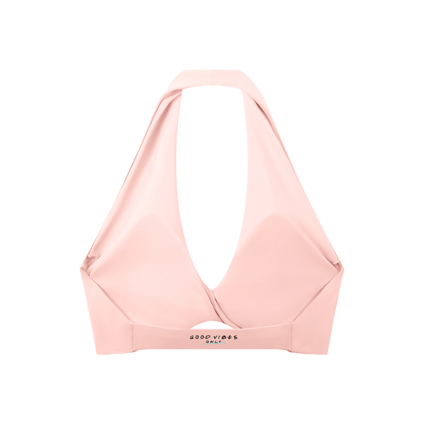 Divine Women's Pleated Halter Sports Bra