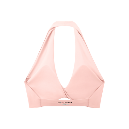 Divine Women's Pleated Halter Sports Bra