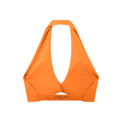 Divine Women's Pleated Halter Sports Bra