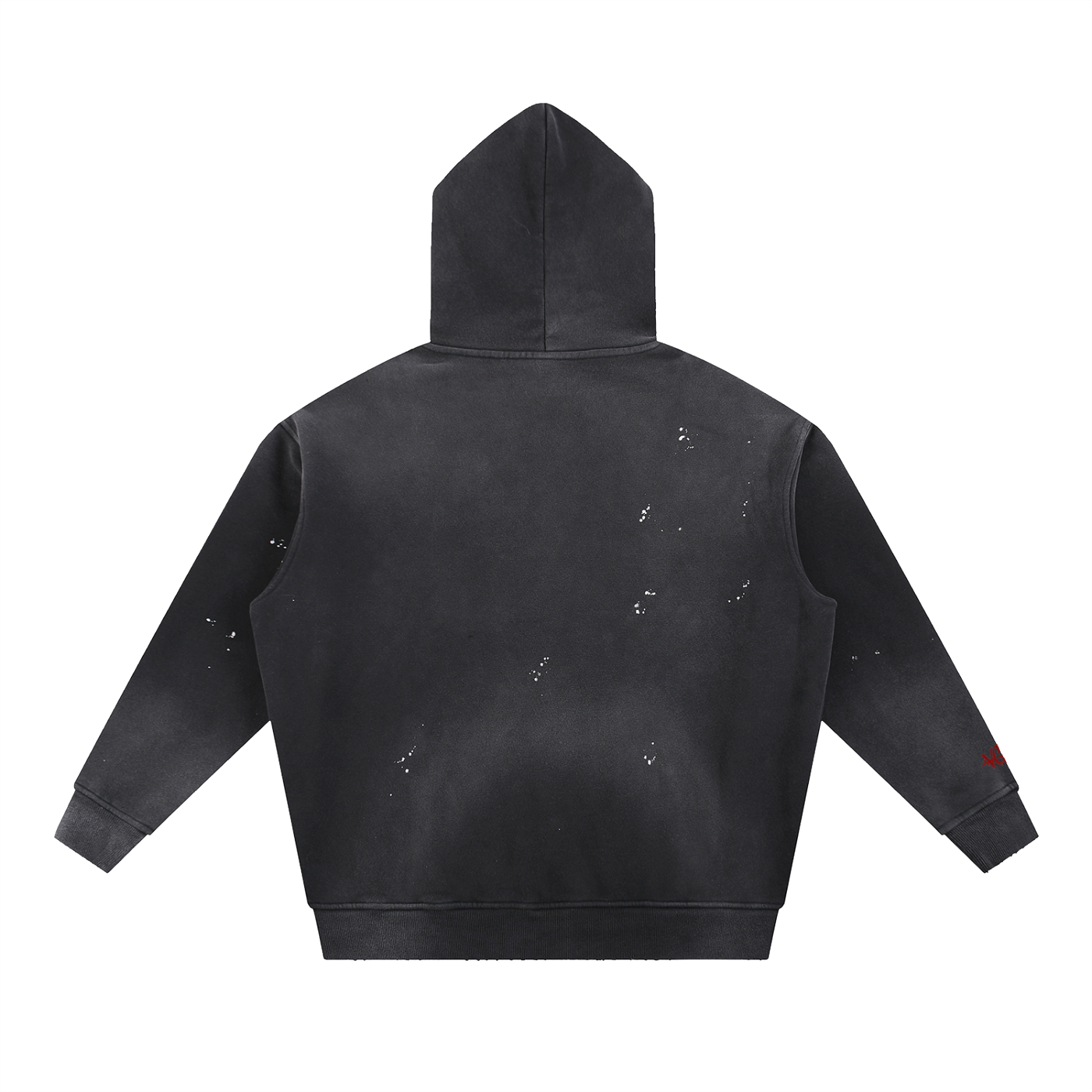 Sacred Vintage Washed Frayed Fleece Hoodie