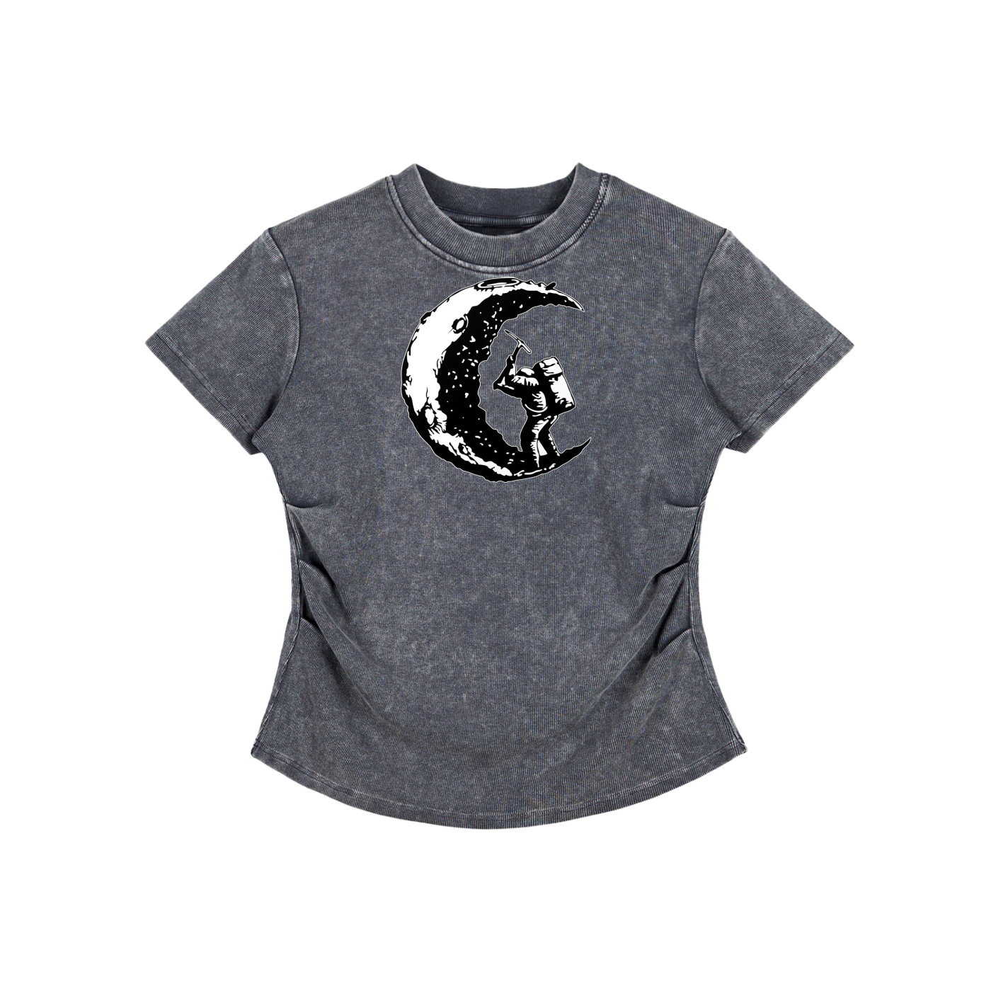 Divine Vintage Washed Bodycon Cotton T-Shirt