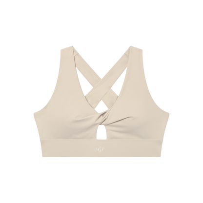 Divine Women's Twist Front V-Neck Sports Bra