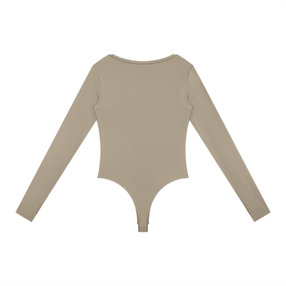 Vina Women's Tight Long Sleeve Yoga Bodysuit
