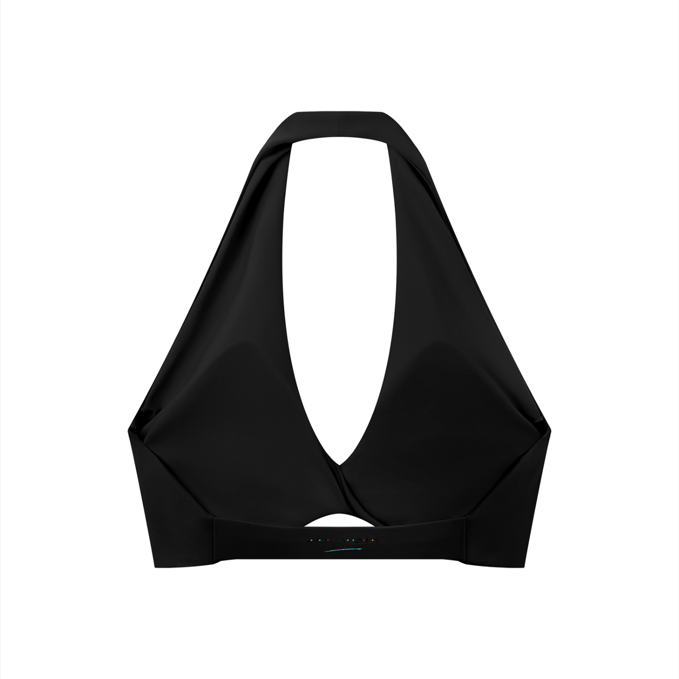 Divine Women's Pleated Halter Sports Bra