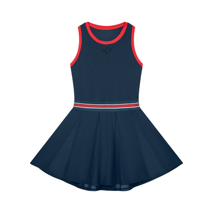 Vina Color Block A-Line Sleeveless Dress