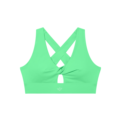 Divine Women's Twist Front V-Neck Sports Bra