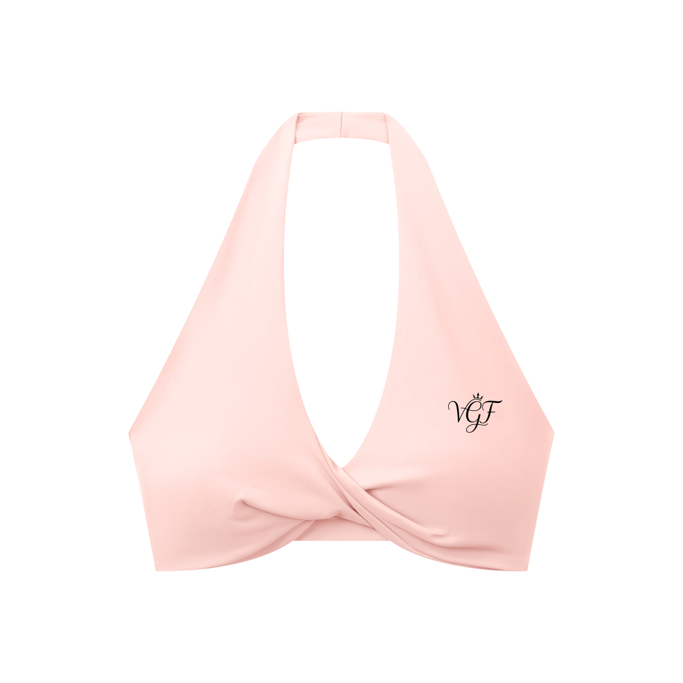 Divine Women's Pleated Halter Sports Bra