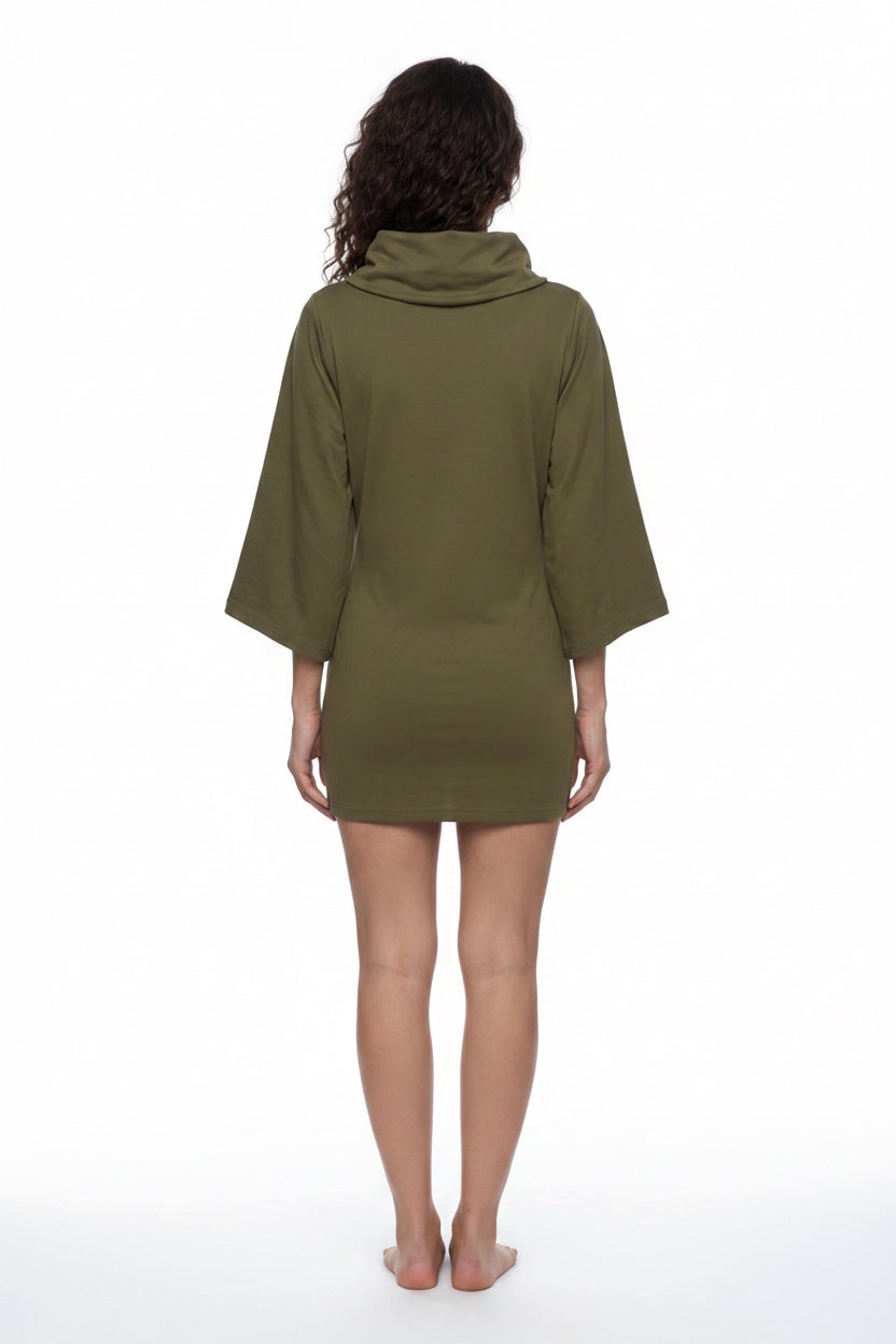 Women’s Turtleneck Batwing T-Shirt ODMPOD