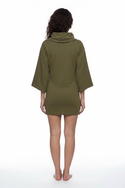 Women’s Turtleneck Batwing T-Shirt ODMPOD
