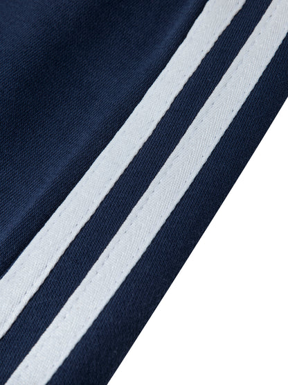 Divine Contrast Side Stripe Slit Skirt