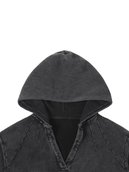 Vina Vintage Washed Crop Hoodie