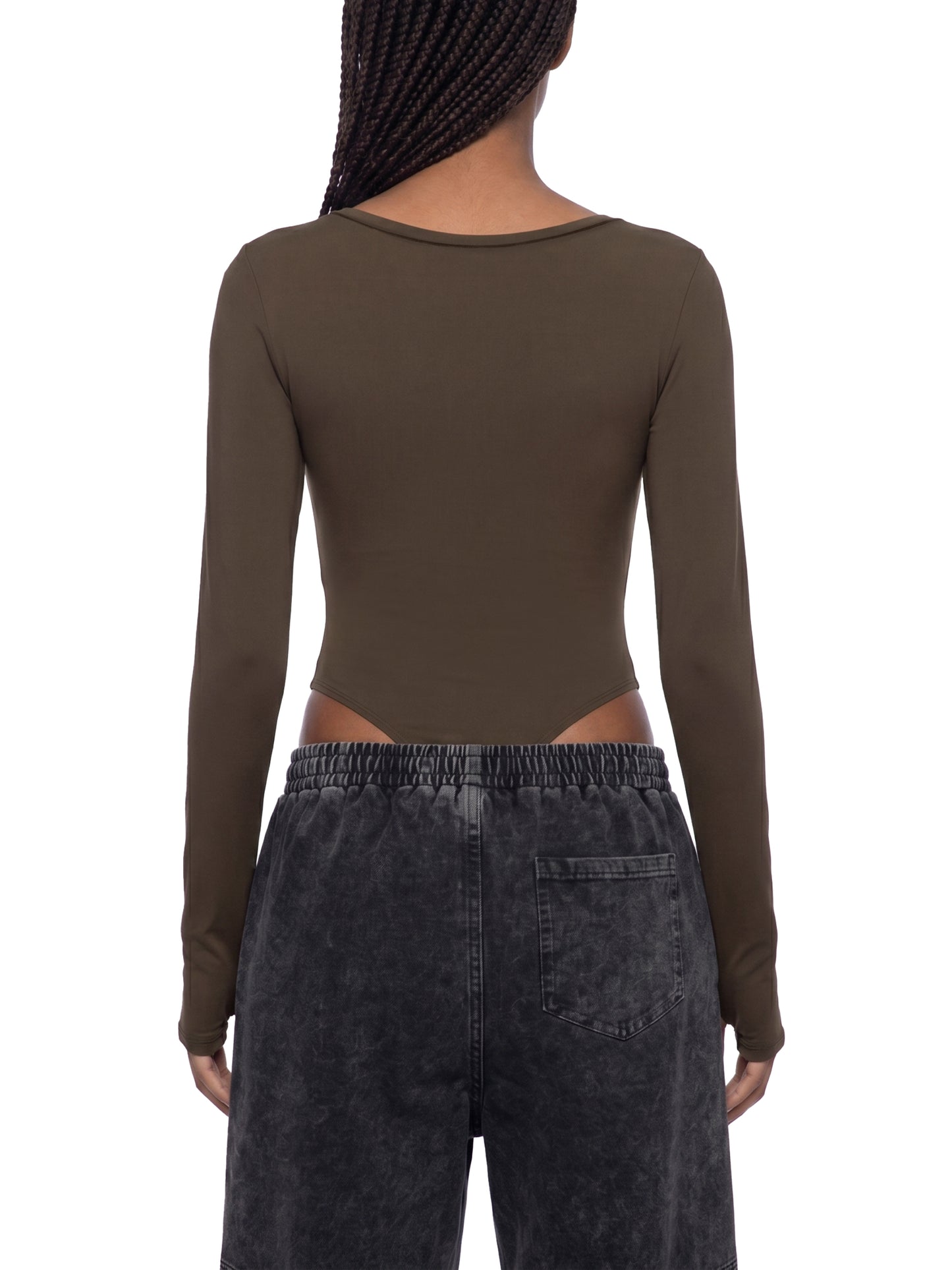 Vina Women's Tight Long Sleeve Yoga Bodysuit
