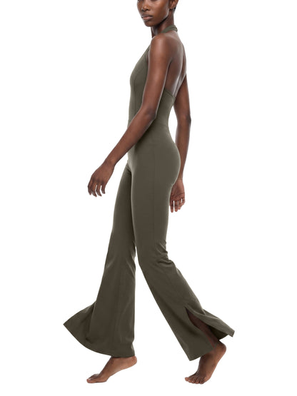 Vina Halter Flare Jumpsuit – VGF