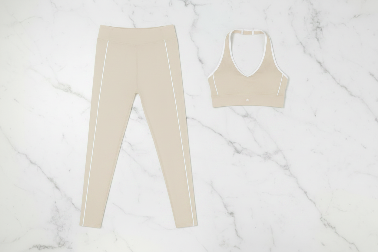 Light Apricot Set with Bra