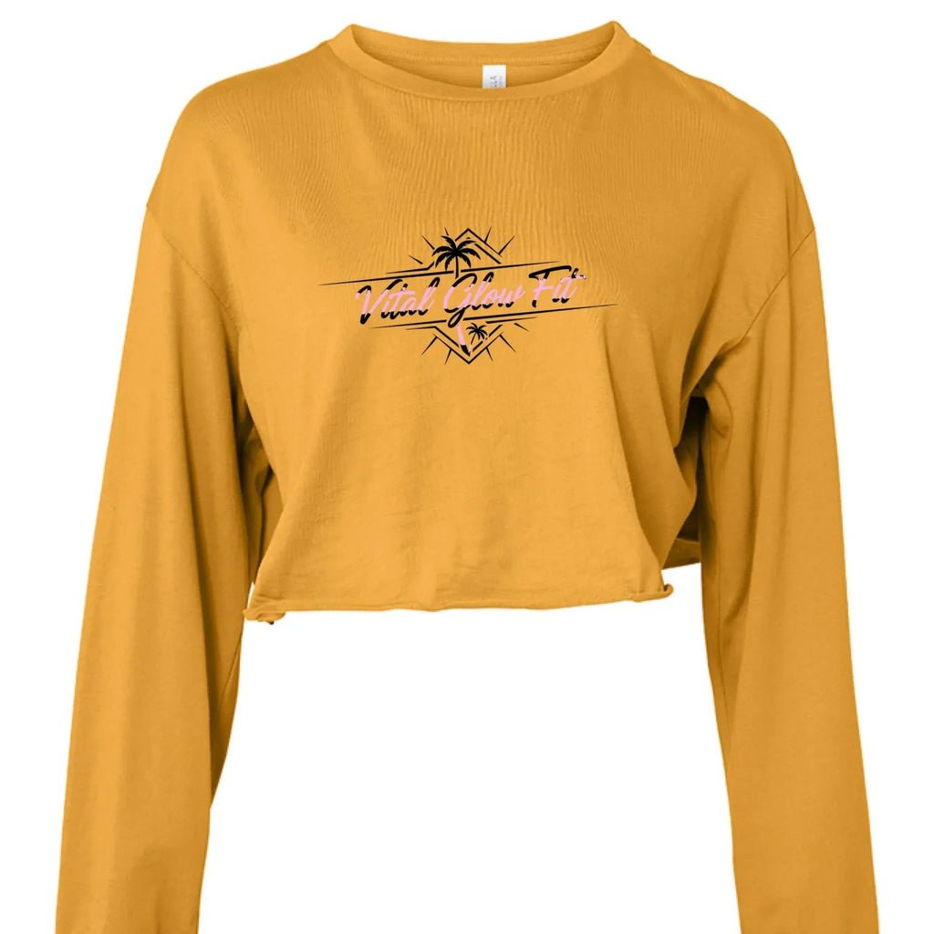 VGF Long Sleeve Crop Top - Vital glow fit