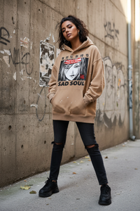 Sad Soul Hoodie - Tan Gritty