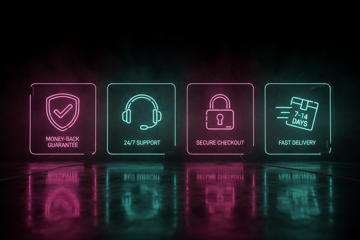 Swapped Neon Trust Badges