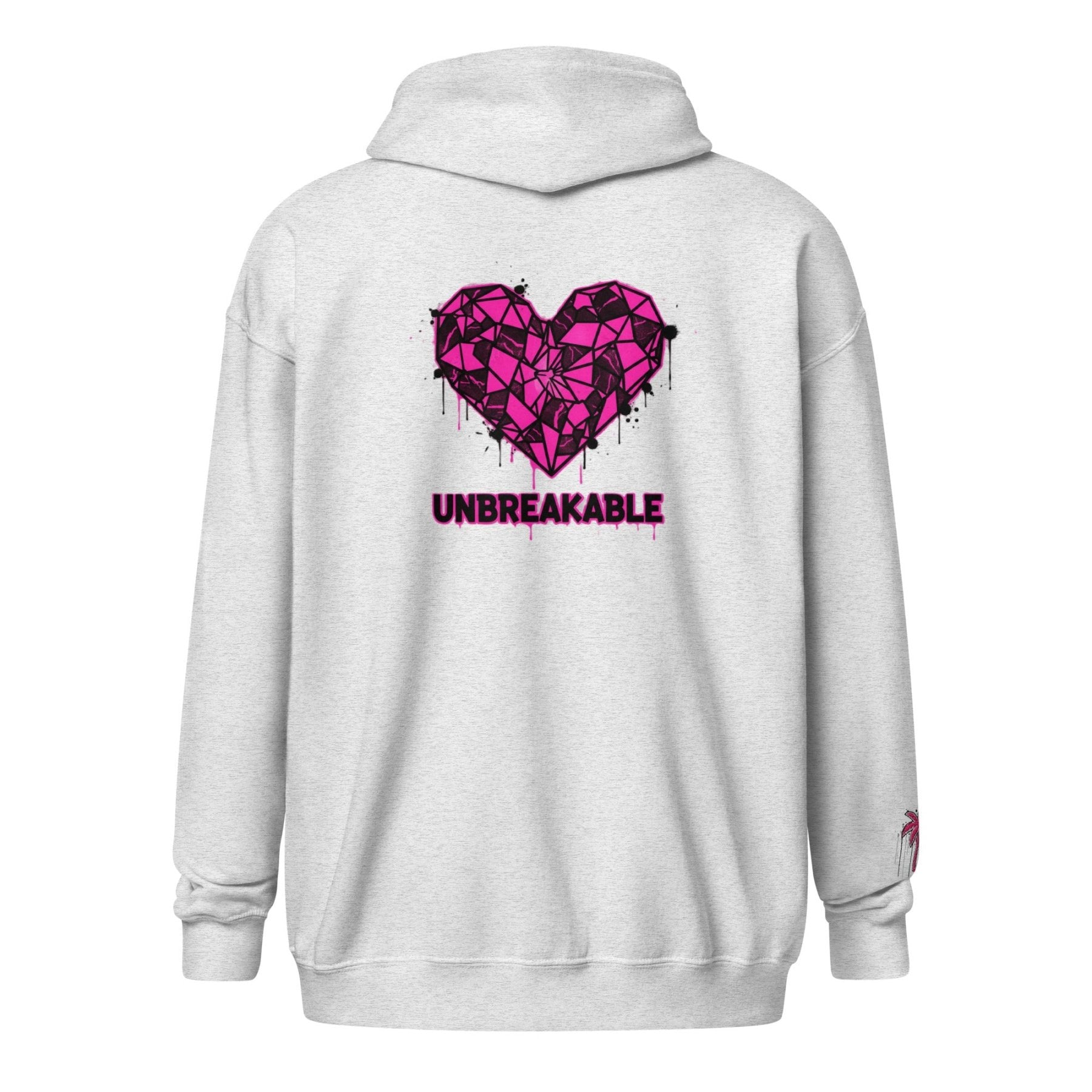 VGF Sacred Broken heart Unisex heavy blend zip hoodie - Vital glow fit