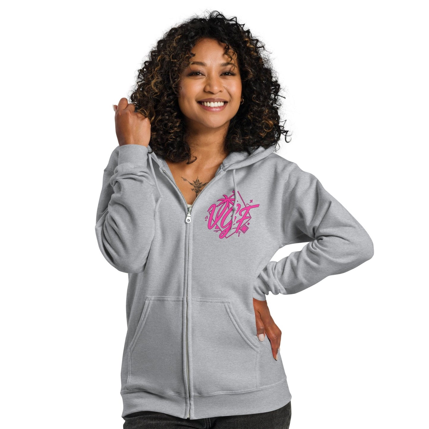 Vital Glow heavy zip hoodie - Vital glow fit