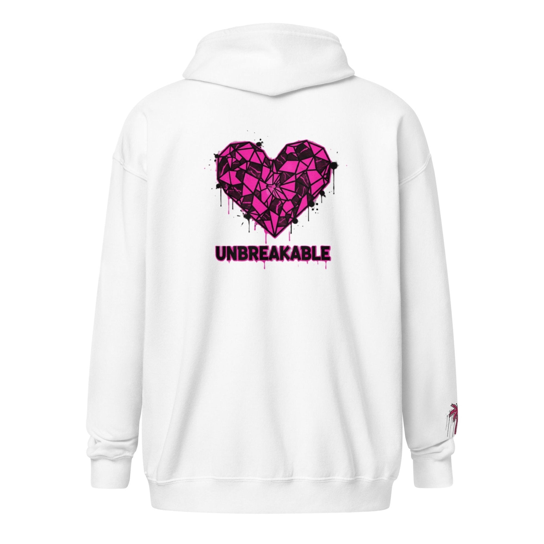 VGF Sacred Broken heart Unisex heavy blend zip hoodie - Vital glow fit