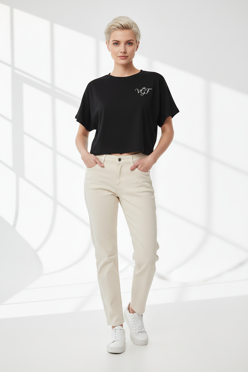 VGF Cropped Dolman Lifestyle Shot