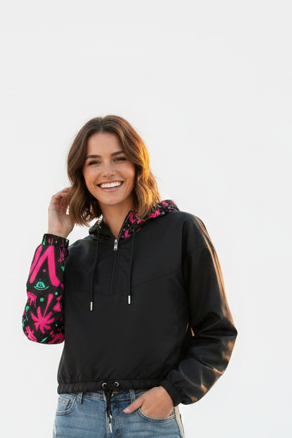 VGF Cropped Windbreaker - Model Shot