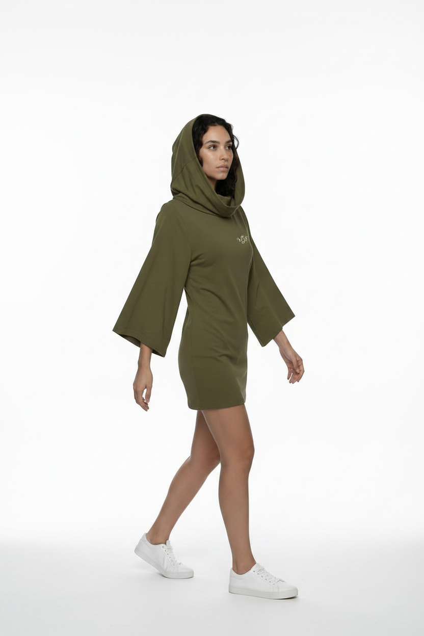 VGF Hoodie Dress White Logo