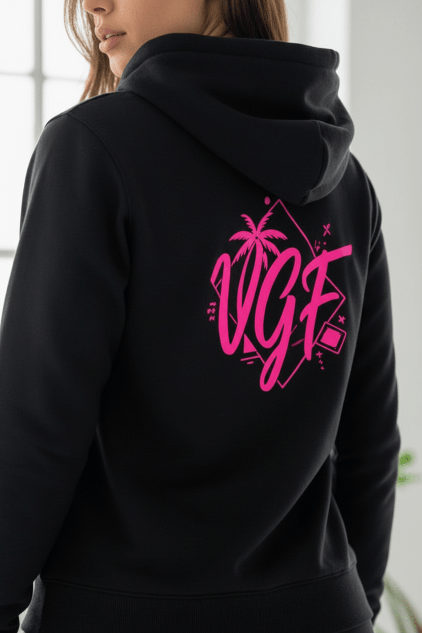 Vgf Pro Hoodie Crop Top for Women - Vital glow fit