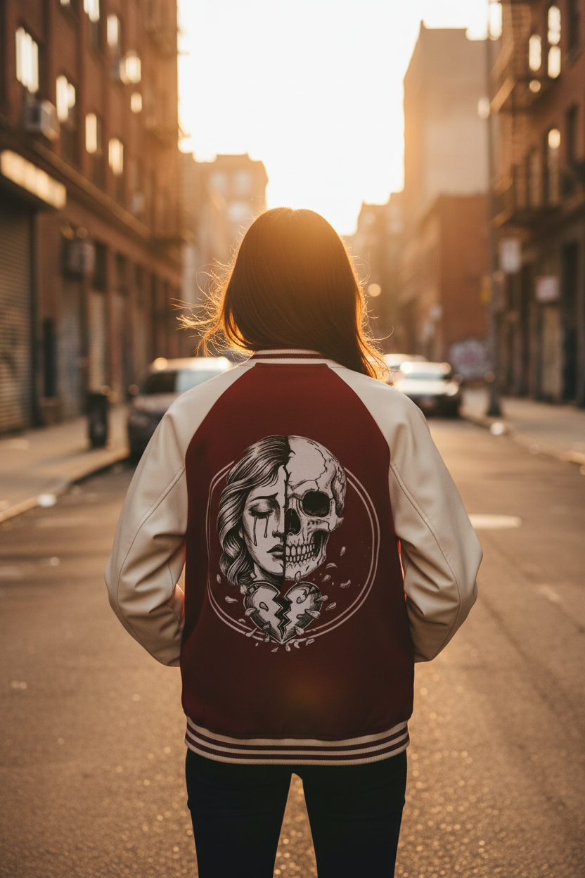 VGF Red Varsity Jacket Back