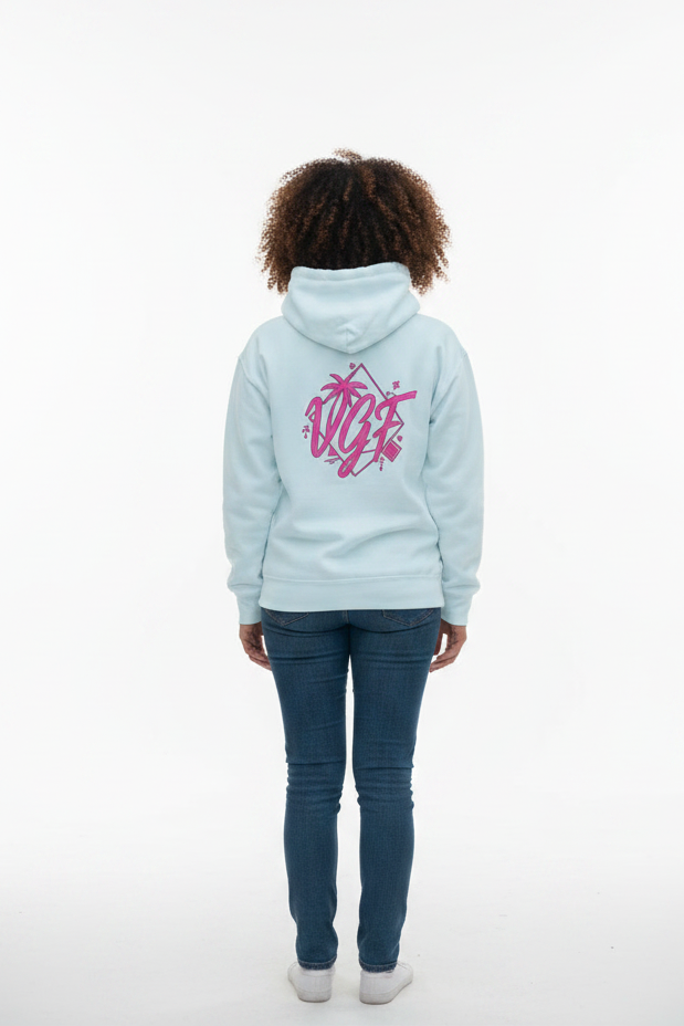 VGF Sky Blue Hoodie Crowd Scene
