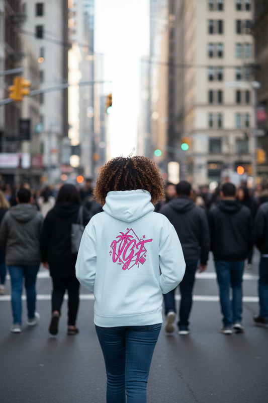 VGF Sky Blue Hoodie Crowd Scene