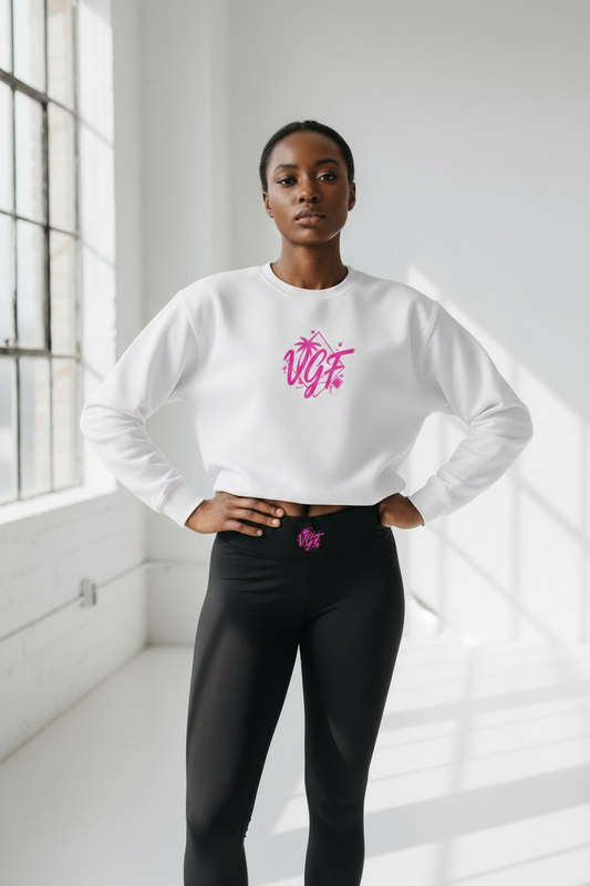 VGF White Sweatshirt Lifestyle