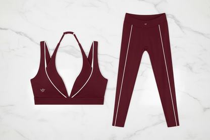Wine Red Set Flat Lay